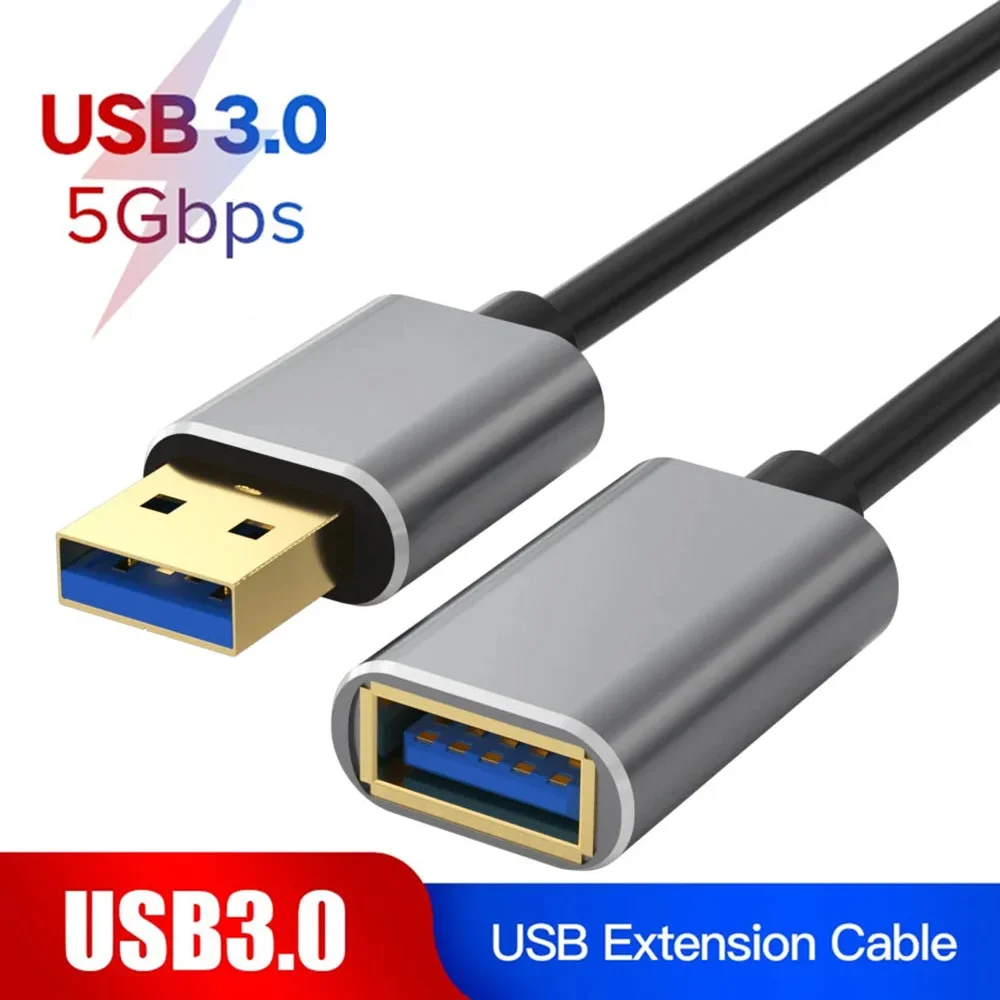 Hannord USB 3.0 Extension Cable Male To Female 5Gbps High Speed Extension Data Transfer Cord Charging for PC Laptop TV Printer