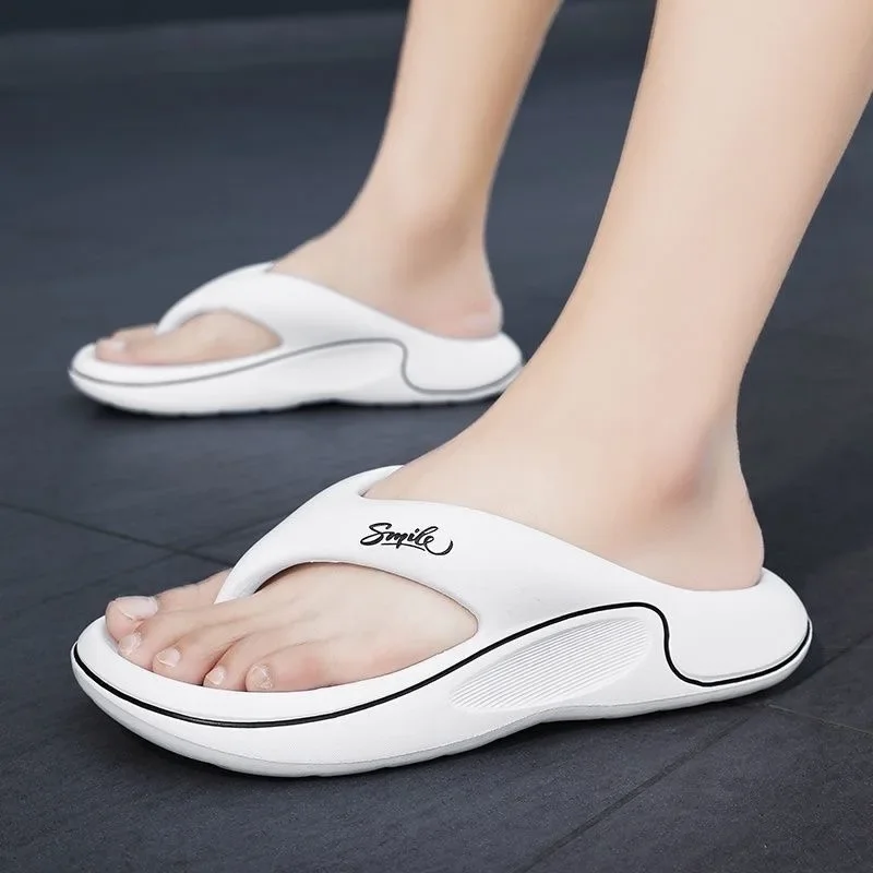 Fashion Unisex EVA Flip Flops Men Women Outdoor Beach Sandals Indoor Home Casual Slippers Open Toe Thong Sandals for Daily view 3