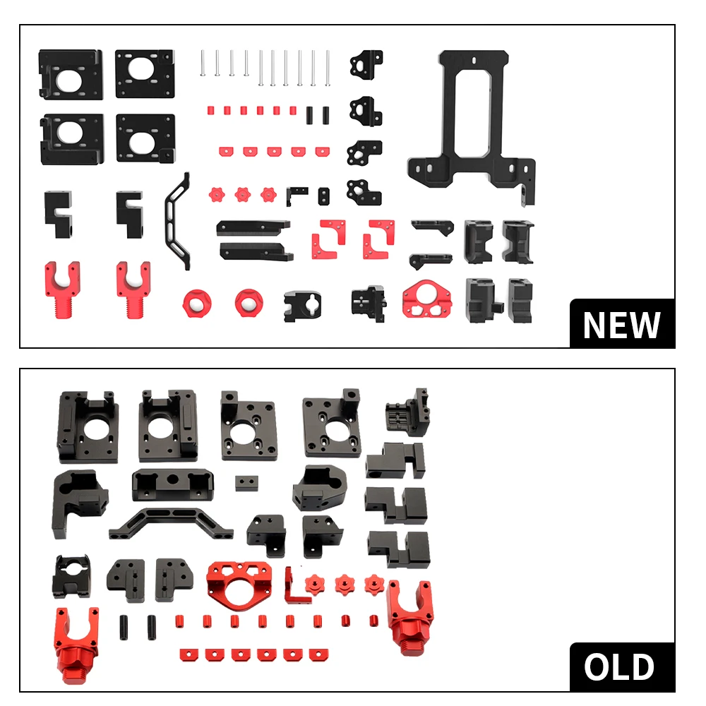 Upgraded Voron V0 CNC Aluminum Alloy Metal Parts 6061-T6 Lightweight Printed Parts Frame Machined 3D Printer Accessories