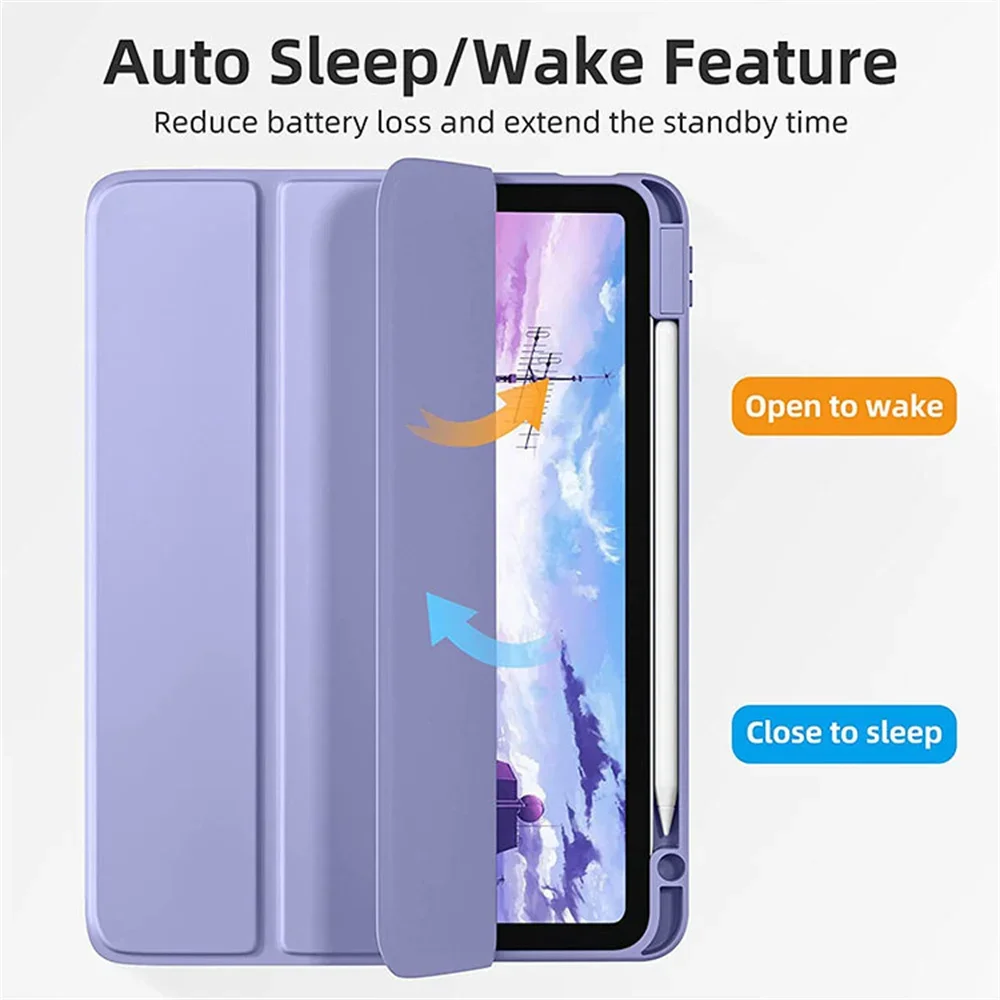 Fashion Case für IPad 2025 11. A16 Generation Hülle für IPad Air 11 13 M3 M2 10. 10.9 A2696 A2757 A2777 mit Bleistiftschlitzabdeckung