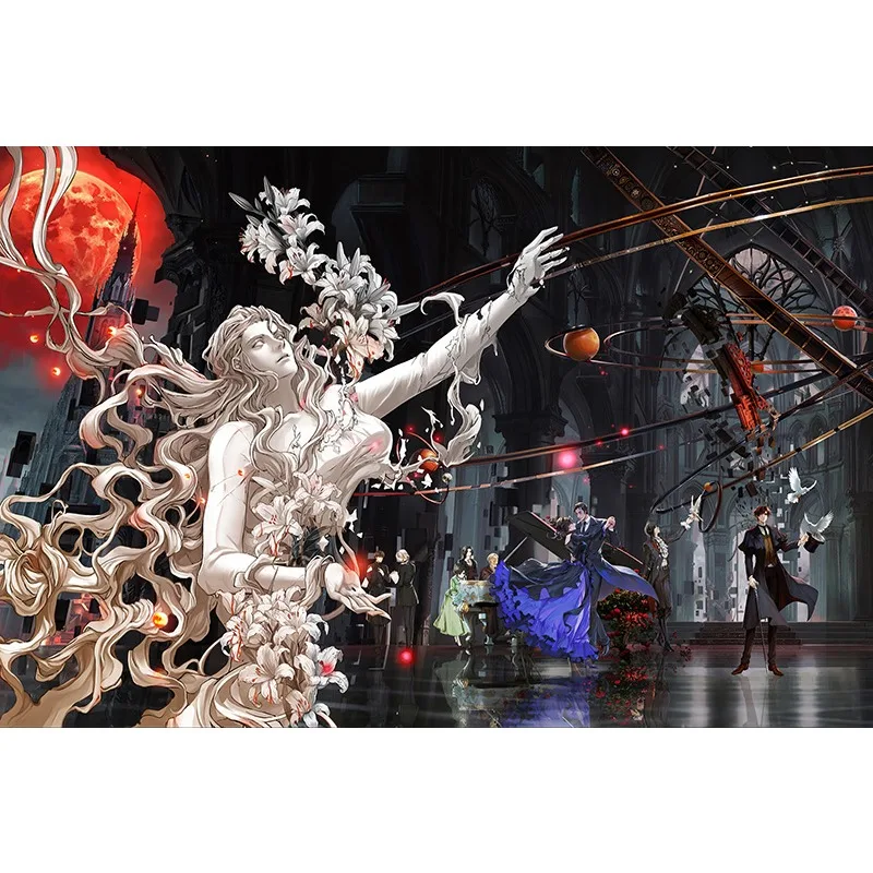 ملصق قماشي بدون إطار من Lord of The Mysteries عالي الوضوح على طراز الرسوم المتحركة المحيطي لمحبي غرفة النوم وغرفة المعيشة ديكور الحائط #2