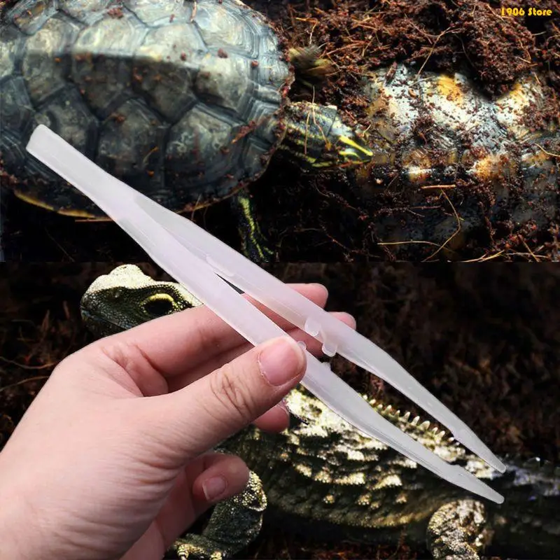 U1JB Plastic Feeding Tweezers Feeder Tools for Snake Bird