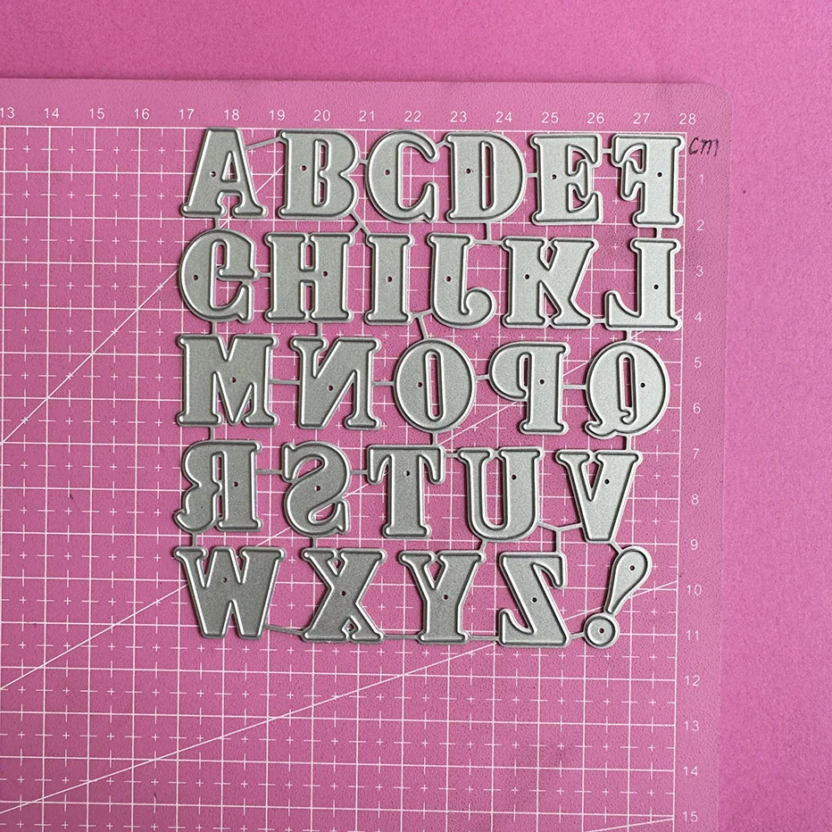 Alphabet Metal Cutting Dies Stencil for DIY Scrapbooking Photo Album Embossing Paper Cards Crafts Diecuts New 2024