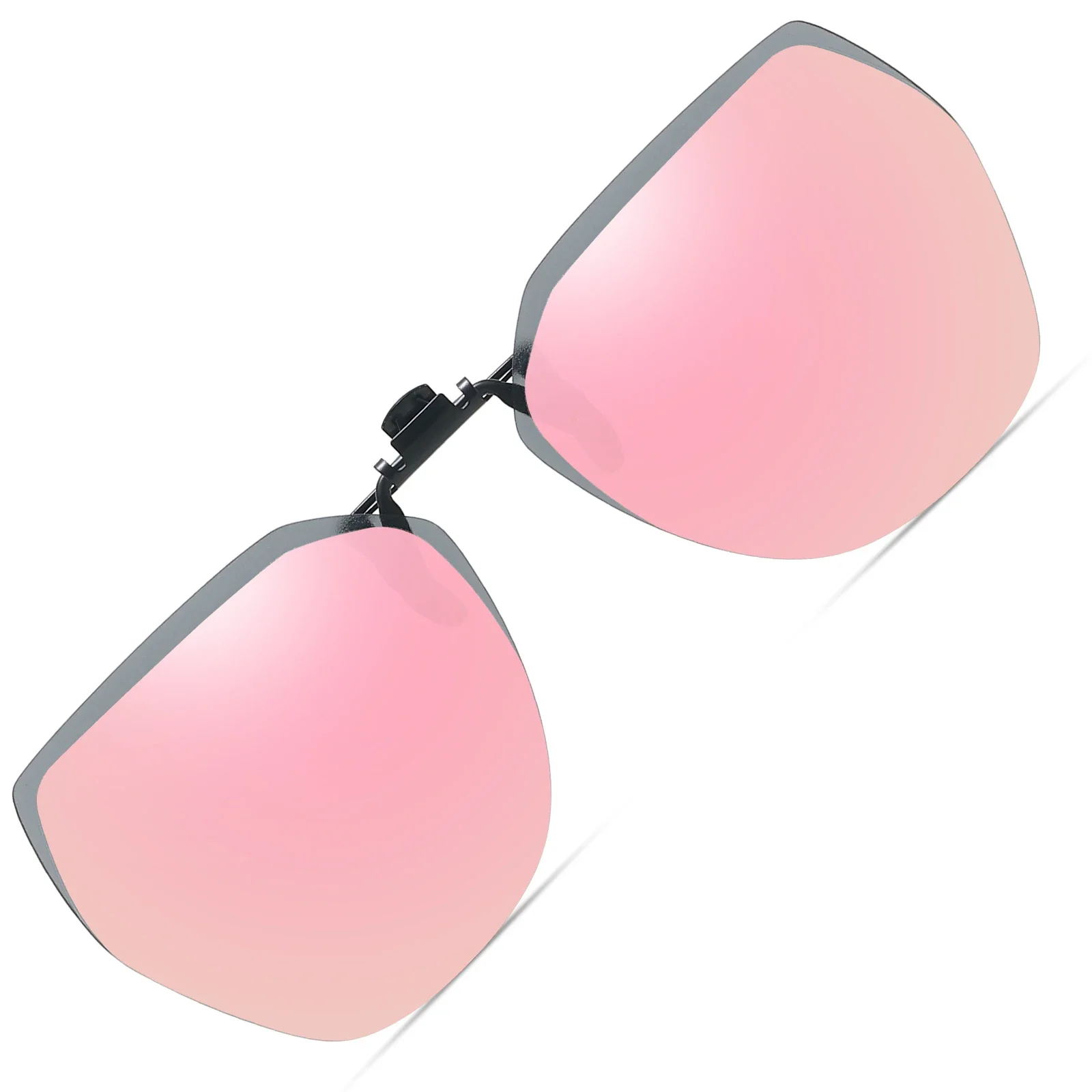 Veithdia polarisiertes Angeln im Freien Clip-On Flip-Up-Clip randlose Sonnenbrille für verschreibung pflicht ige Brille-Tac-Linse mit UV400 B11 – Detail 26