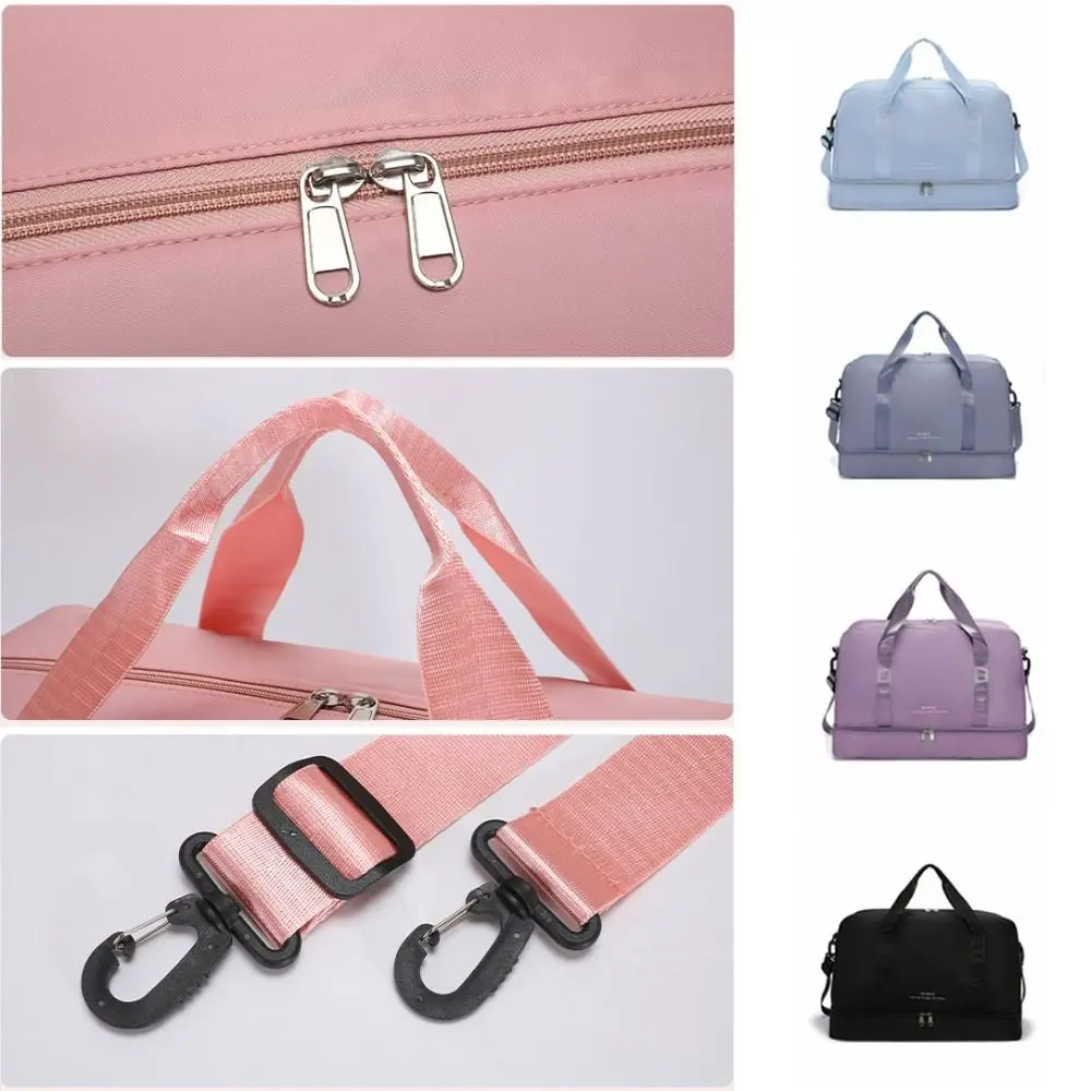 

Expandable Travel Duffel Bag Crossbody Waterproof Travel Luggage Bag Durable Large Capacity Women's Fitness Handbag