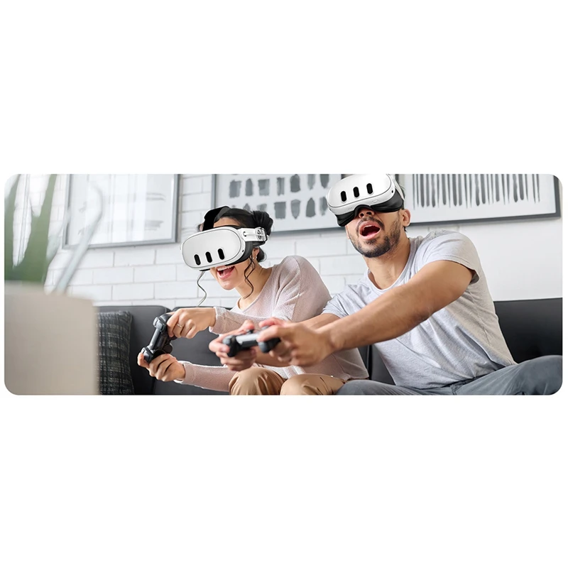 RISE-adecuado para Oculus Quest3 RGB Elite diadema VR accesorios 10000Mah carga rápida 18W batería auriculares