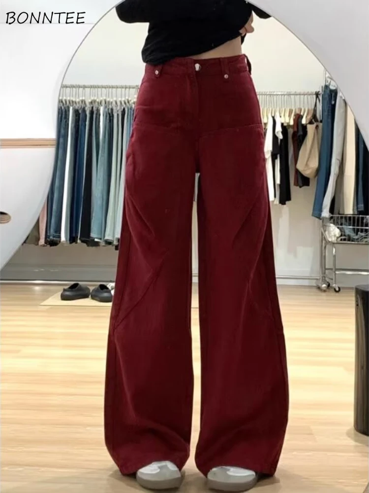 

Мешковатые джинсы женские однотонные винтажные большие размеры Стильные джинсы Женские потертые осенние повседневные универсальные брюки корейский стиль мода