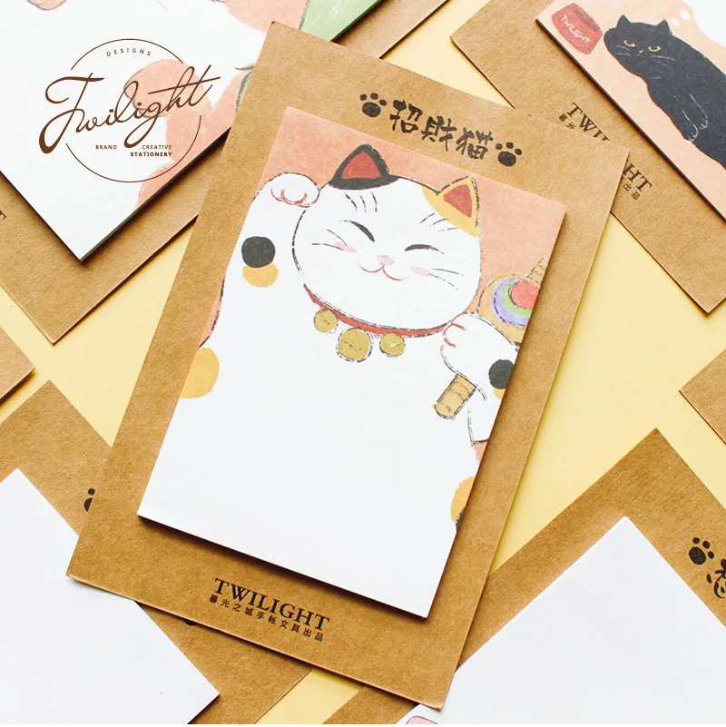 30pcs/lot Memo Pads Material Paper cute cartoon Junk Journal Scrapbooking Paper Retro Background Decoration Paper