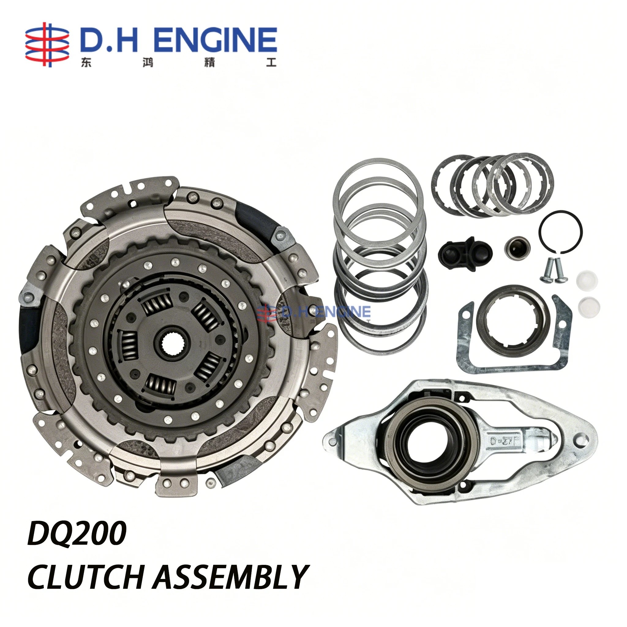 DQ200 7 Speed Dry Dual Clutch Full Set Parts for VW Polo Audi A3 Skoda Superb 1.4T EA111 EA211 Engine Car System Components