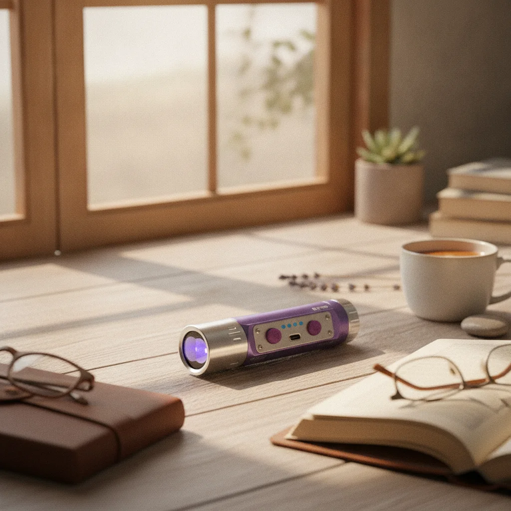 2波長懐中電灯-バッテリーインジケーターライト-充電式懐中電灯-ポータブルギア-ギフトボックス