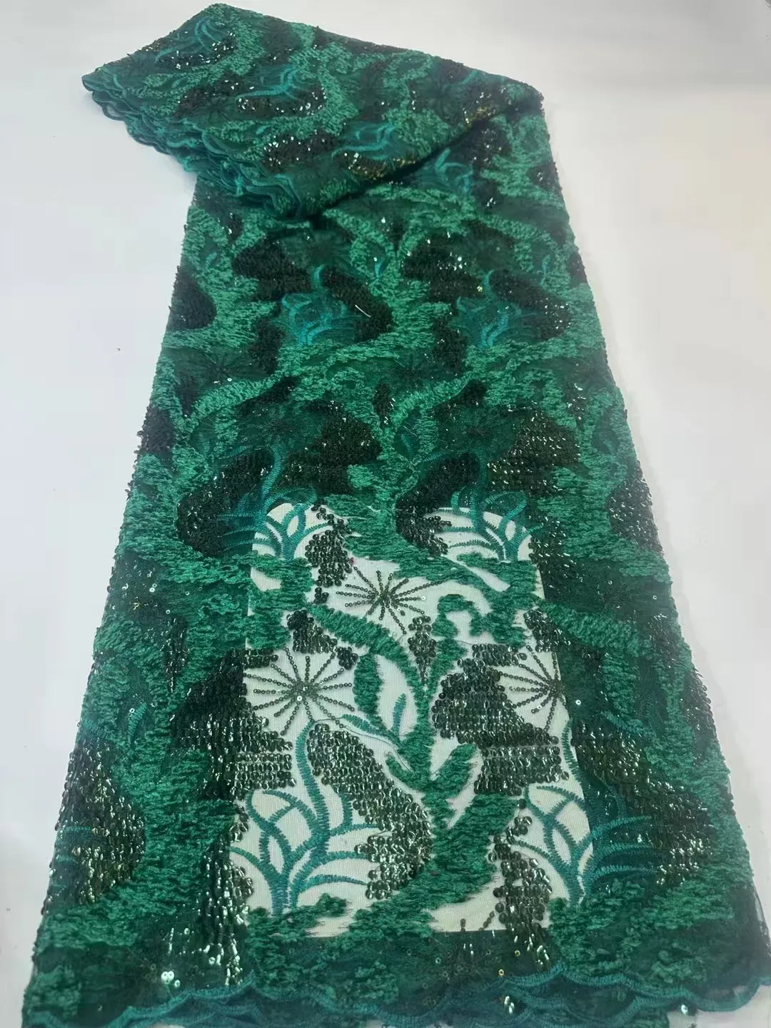 nieuwste kantstof van hoge kwaliteit 2025, Franse Nigeriaanse kantstof, 5 yards, Afrikaans borduurwerk voor trouwjurk