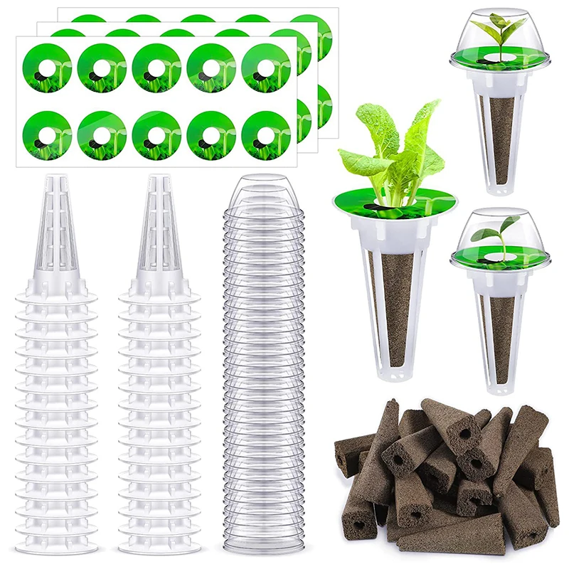 

20/50PC Hydroponic Planter Grow Baskets Soilless Culture Seed Grow Cup Garden Accessories Plant Pot Hydroponics Growing System