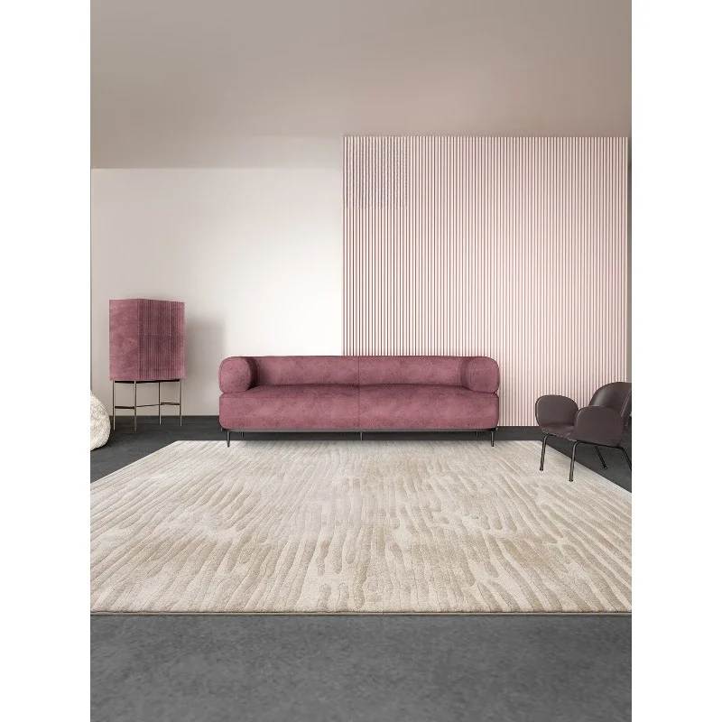 Minimalist carpet living room light luxury modern villa bedroom sofa carpet waterproof leave-in high-end