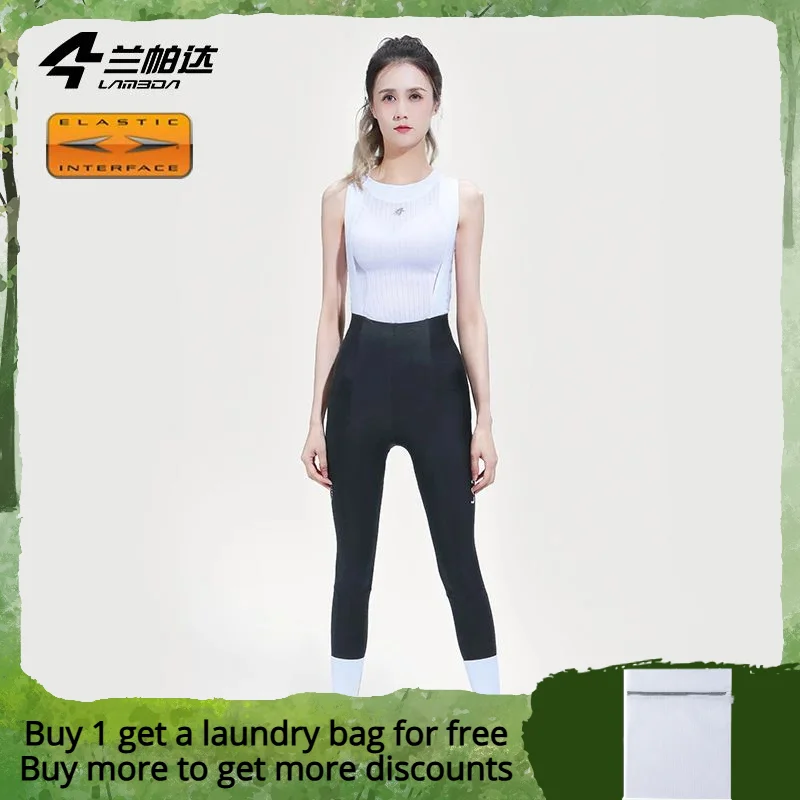 Lameda Cycling Pants Woman Double Arrow Cushion Lameda Cycling Clothing High Elasticity Wear Resistance Women Cycling Bib Pants