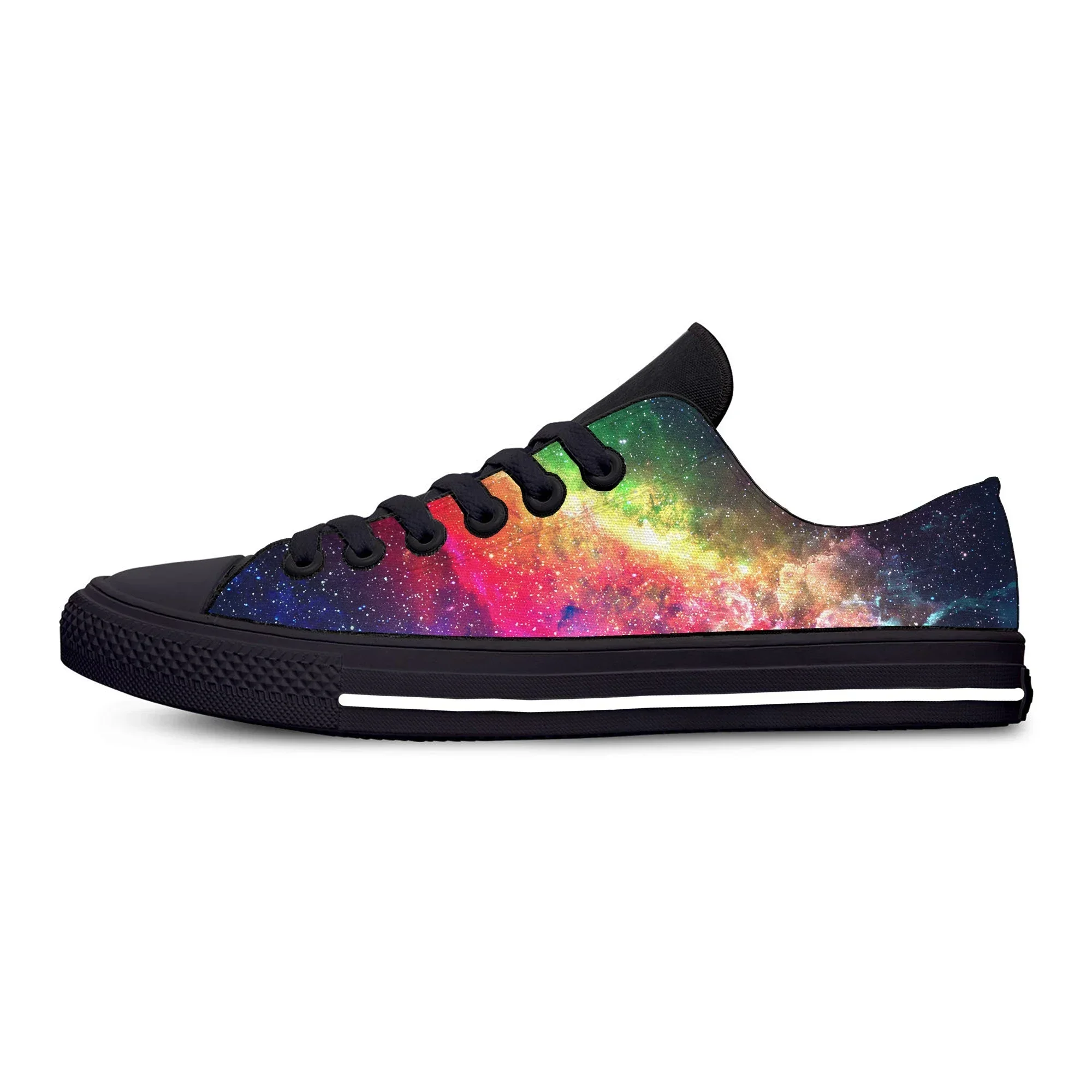 

Модные кроссовки «Галактика и космос» с забавным принтом, дышащие, легкие, повседневные, унисекс, низкие кеды