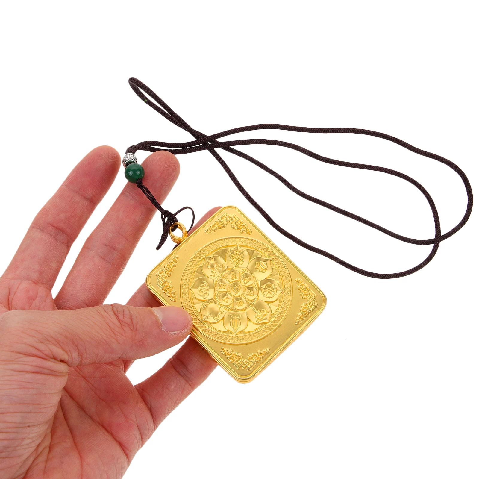 

Alloy Thangka Pendant Necklace Retro Metal Locket for Men Women Buddha Style Buddha Necklace Locket Charm Keychain Jewelry