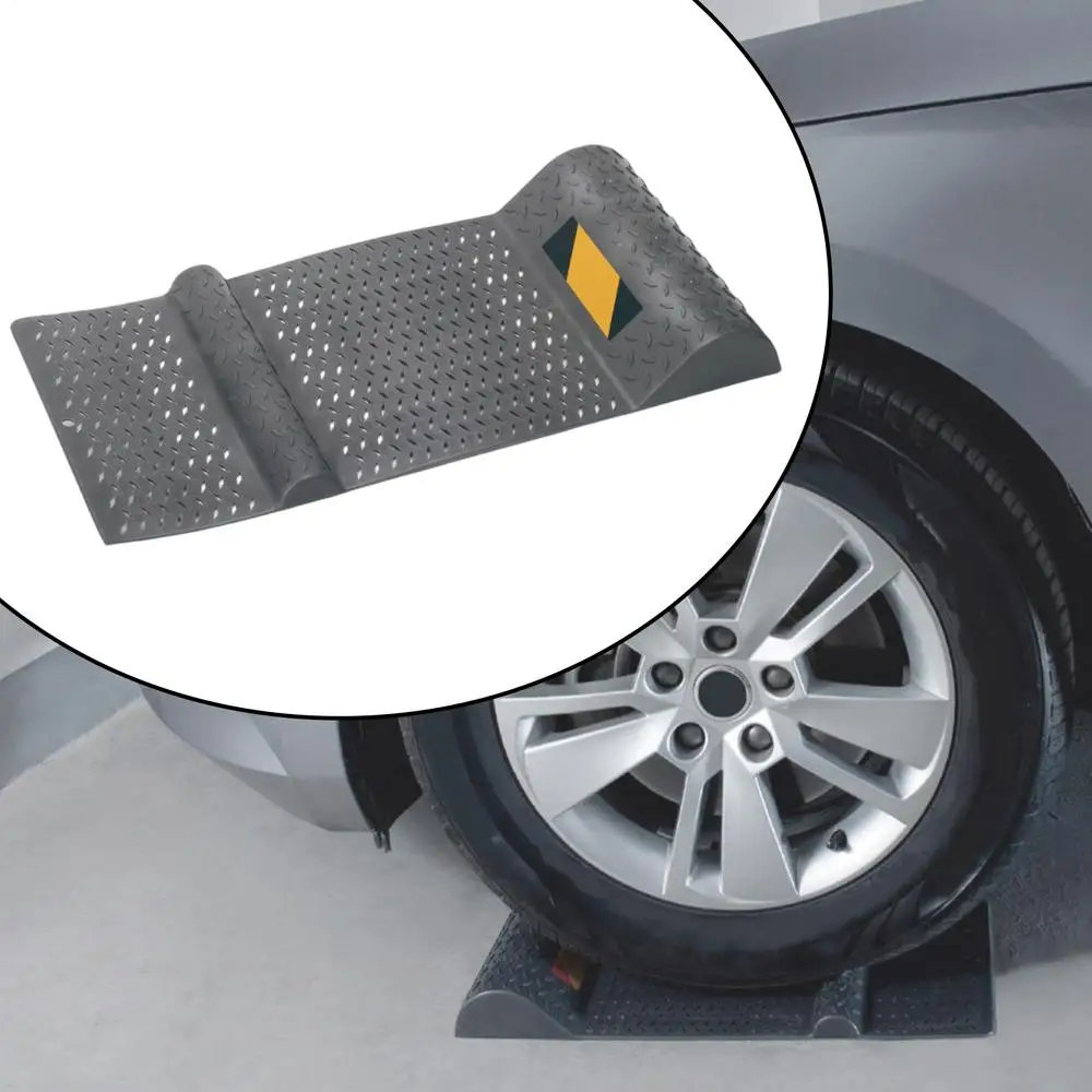 

Non-Slip Garage Car Parking Mat Auto Wheel Chock Positioning Stopper Pads Garage Parking Aid Auto Tire Plug Parking Accessories