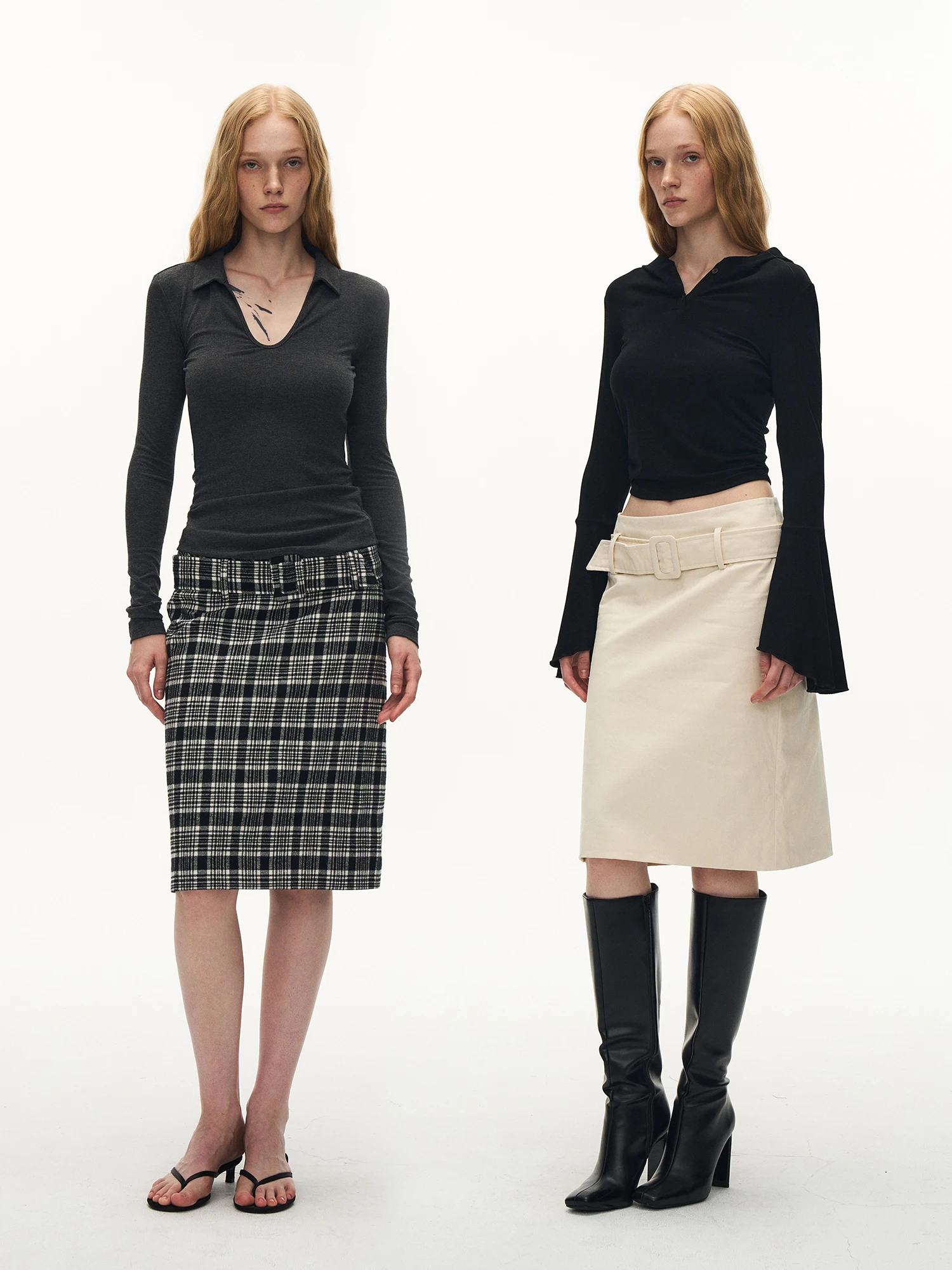 

Повседневная простая юбка Alkaidy средней длины А-силуэта, драпированная, прямого кроя, из хлопка, для женщин