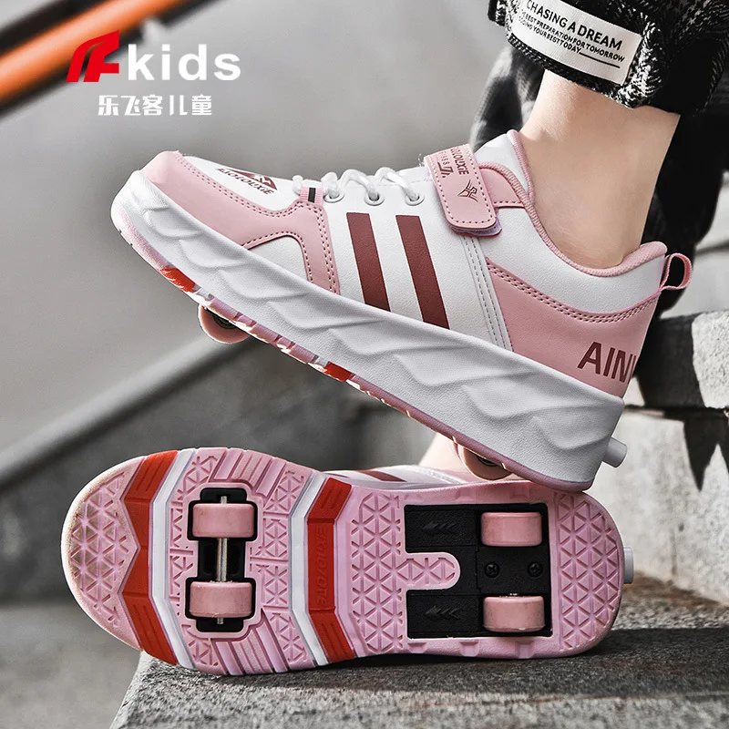 

Walkers Invisible Four-wheeled Girl Skate Automatic Style Can Walk Boys Deformed Children Skate Shoes