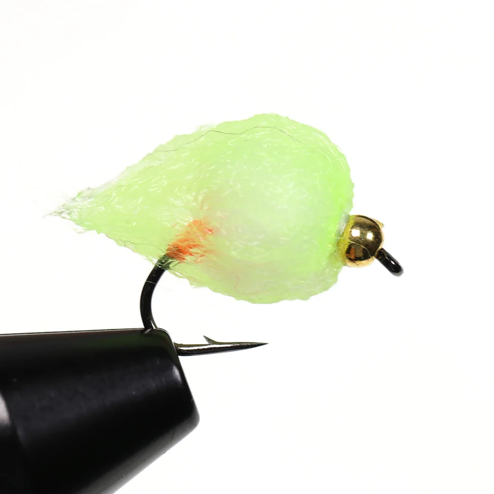 8/12 Stück Perlenkopf Glo Bug Lachseier-Fliegen, Lachsfischrogen-Nassfliegen, schnell sinkende Forellen- und Steelhead-Angelköder, künstliche Köder – Detail 10