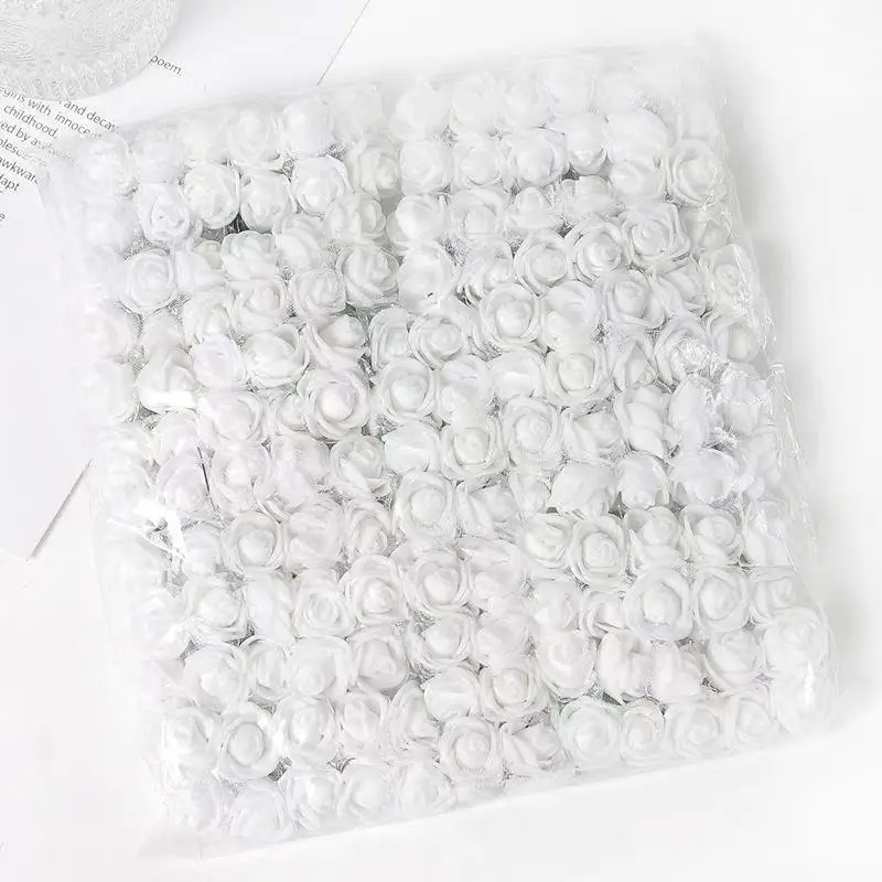 144pcs Artificial Flower PE yarn Rose Outdoor UV protection Christmas garden arch wall Wreath Wedding Home Diy gift box Festival
