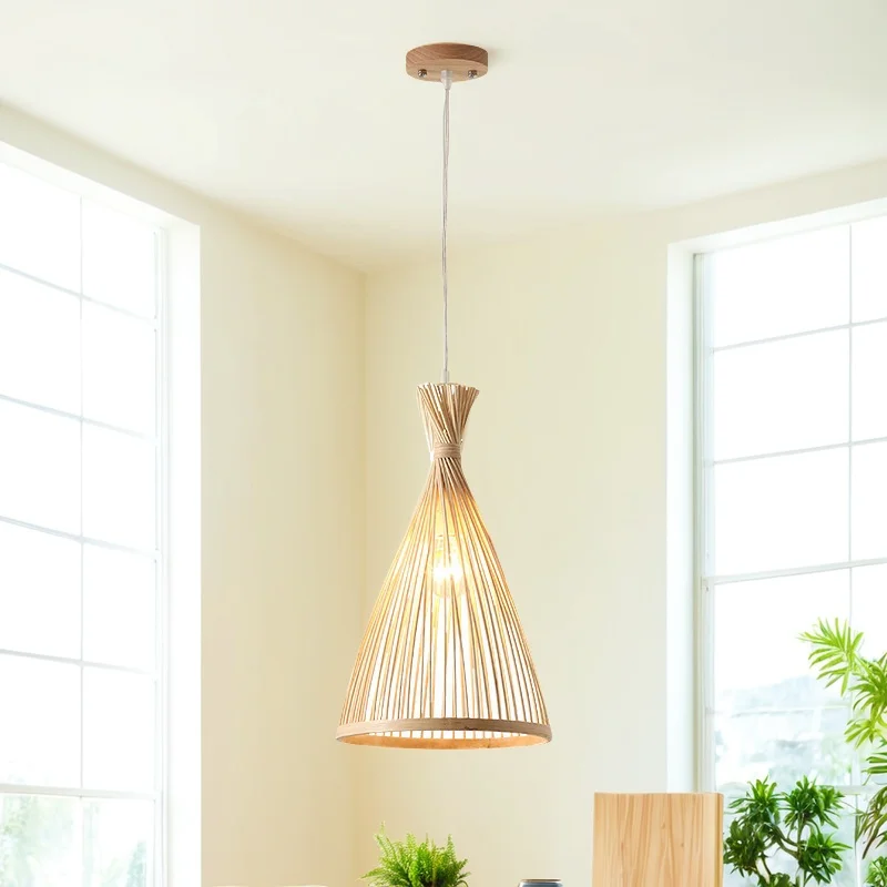 

Zen Creative Personality Simple Japanese Style B&B Chandelier Bamboo Restaurant Tea Room Hotel Living Room Bamboo Chandelier HOT