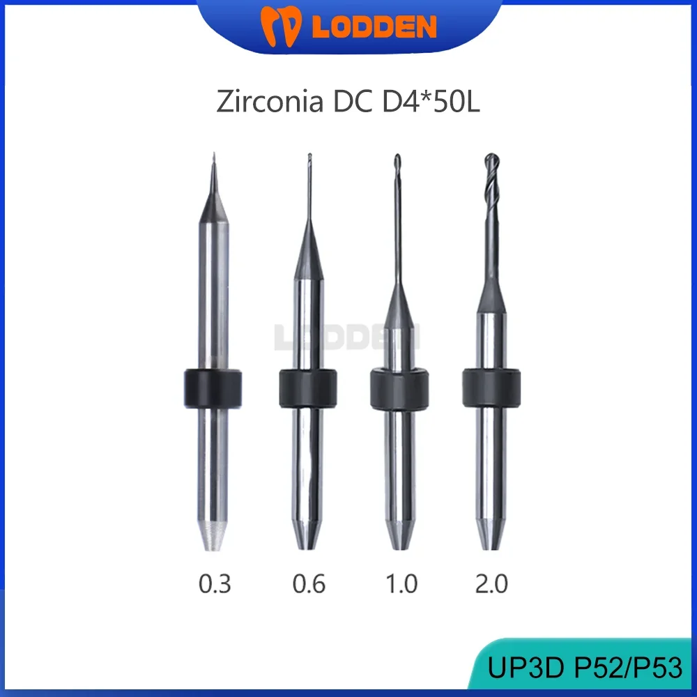

Стоматологические фрезерные боры UP3D P52/P53 для резки циркония/PMMA D3 хвостовик Стоматологическая лаборатория CAD CAM шлифовальные инструменты