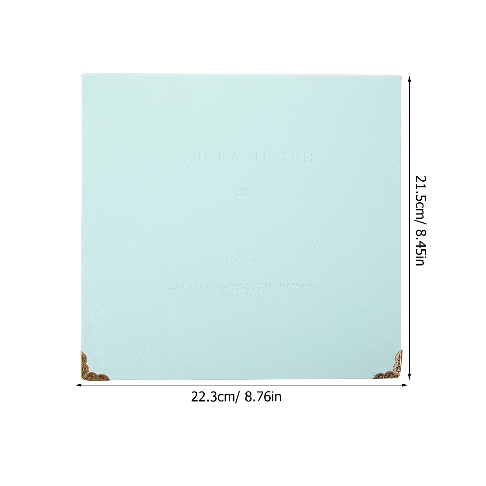 1개 프리미엄 소재 영수증 정리함 사진 앨범 티켓 수집책 가정 및 사무실용으로 완벽한 연두색