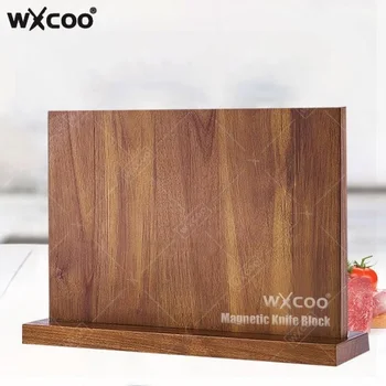 Magnetic Wooden Knife Block 1
