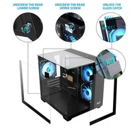 Yeah Magic Cube Gaming computer sea view room chassis columnless 3D stereoscopic panorama MATX motherboard 240 water cooling 2