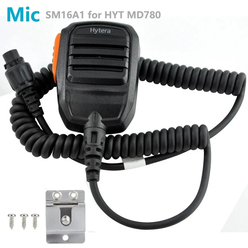 

Hytera SM16A1 Microphone Speaker 10-pin IP54 PTT Mic Speaker for Hytera HYT MD780 MD780G MD78XG MD782 MD785 MD788G RD620 RD960