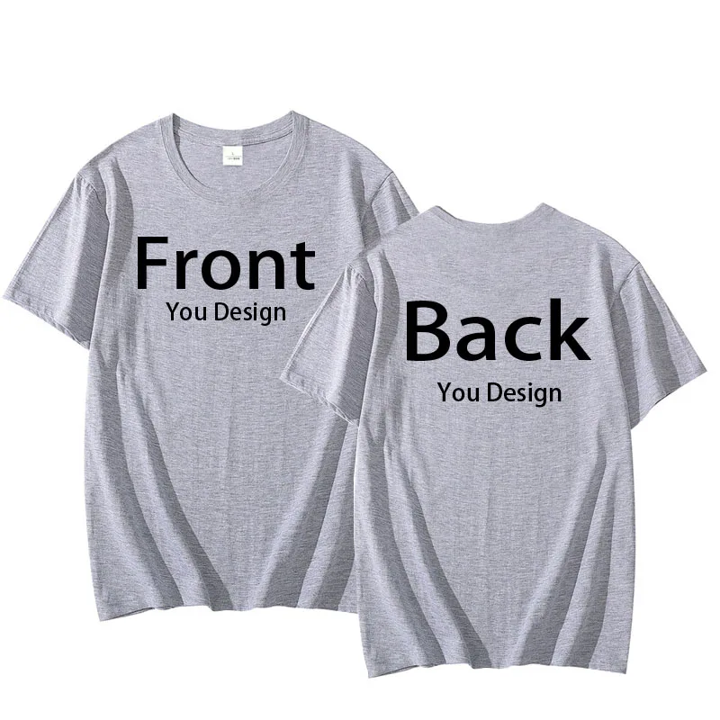 Front and Back Custom T-Shirt Inspired T Shirt Personalized Tshirts Men Women DIY Photo Picture Shirt Camiseta Personalizada Tee view 2