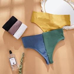 3 PCS/Lot Women's Thong Cotton Seamless Panties G-String Wide Waist T back Female Thongs Intimate Underwear Sexy Panties