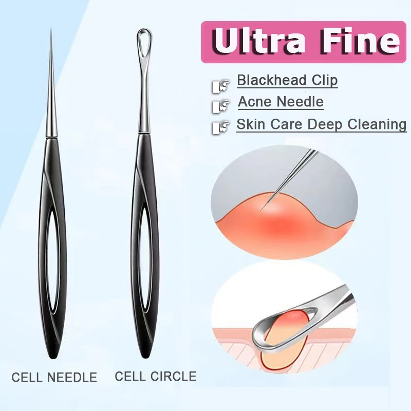 

Blackhead Remover Acne Tool Pimples Removal Needles Extractor Tweezers Pore Cleaner Deep Cleaning Tool for Face Skin Care Tool