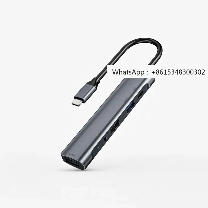 K561 Dock Typ C bis 3,5mm Audio-PD-Lade computer Erweiterung USB-Hub-Hub