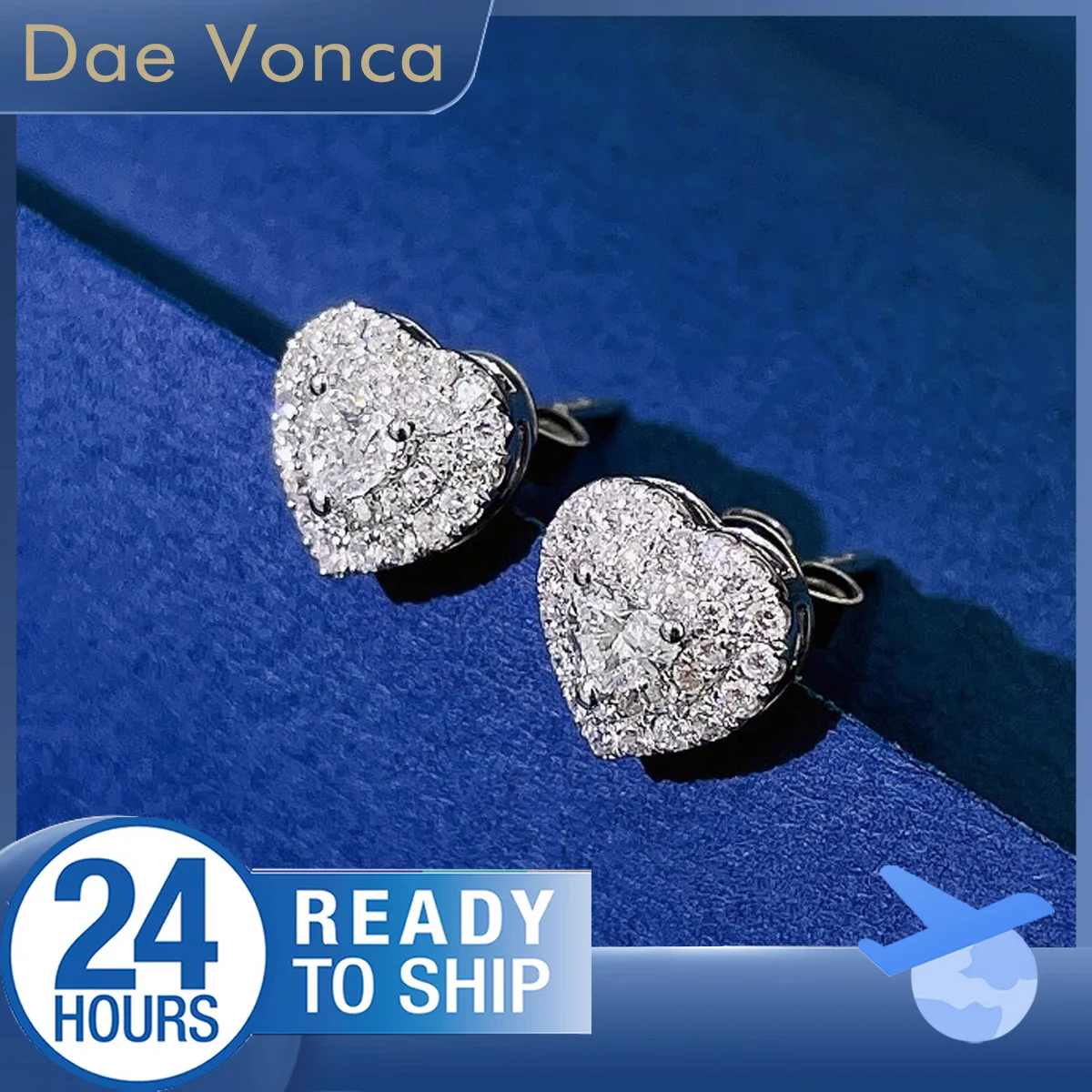 

Всего около 0,58 карата, серьги с натуральными бриллиантами, белое золото 18 карат, серьги с сердечками и бриллиантами, подарок на день рождения для подруги