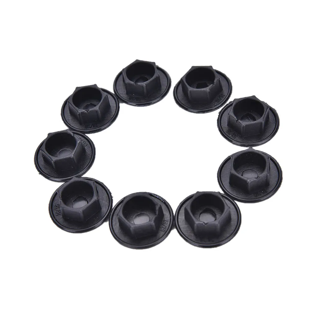 20PCS M5/M6/M8/M10/M12/M14 Black Hex Socket Allen Bolt Screw Nut Hexagon Head Cover Cap Protector