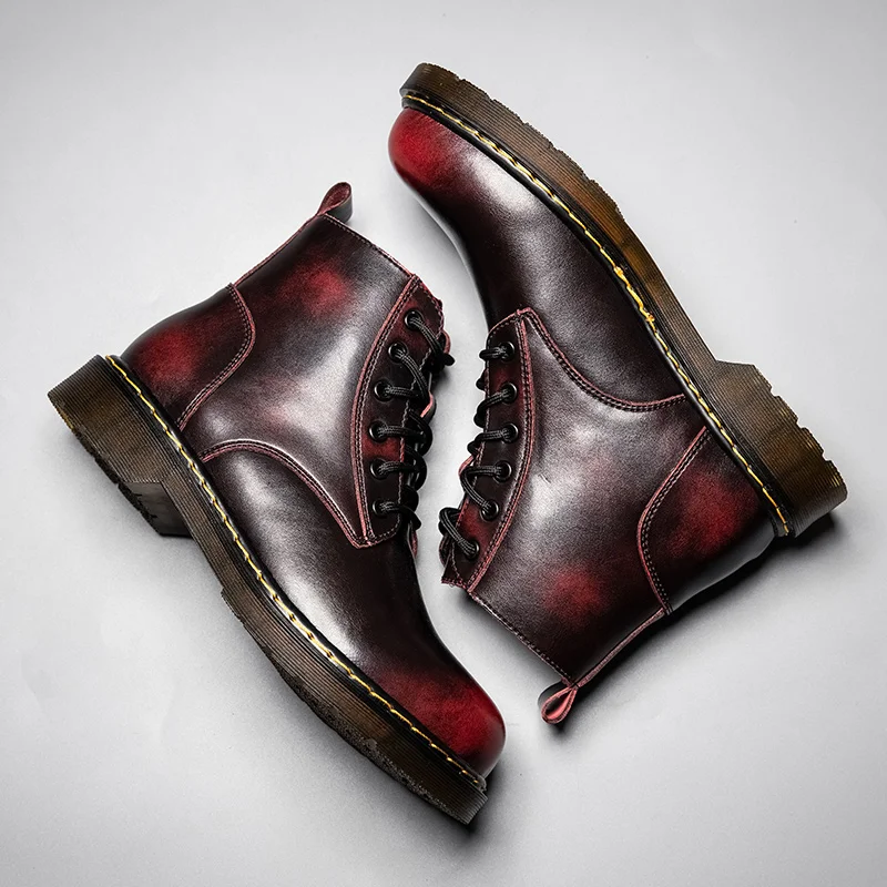 Cowboys tiefel für Herren Schuhe versand kostenfrei Mann Plattform Bot Knöchel Outdoor Stiefel Leder Chelsea-Stiefel Tronchetti Designer Schuh