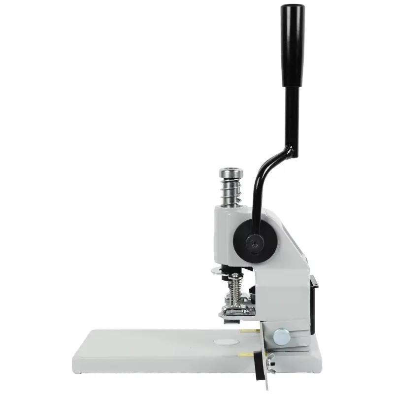Heavy duty steel manual punching machine, suitable for punching small financial bills, PVC plastic bags, and films