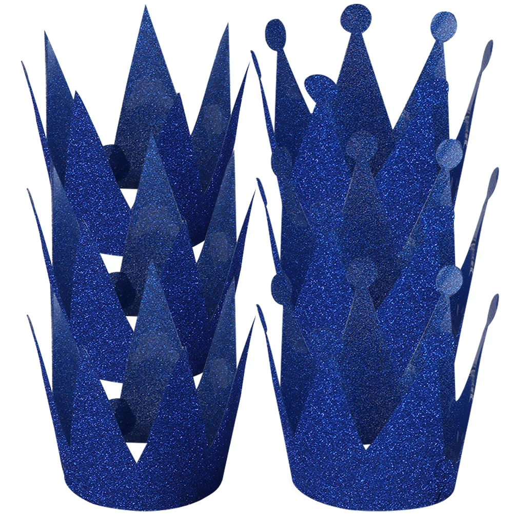 6 Pcs Crown Hat Party Paper Hats Adult Costume Prom Headband Kid Birthday Prop Clothing Boy