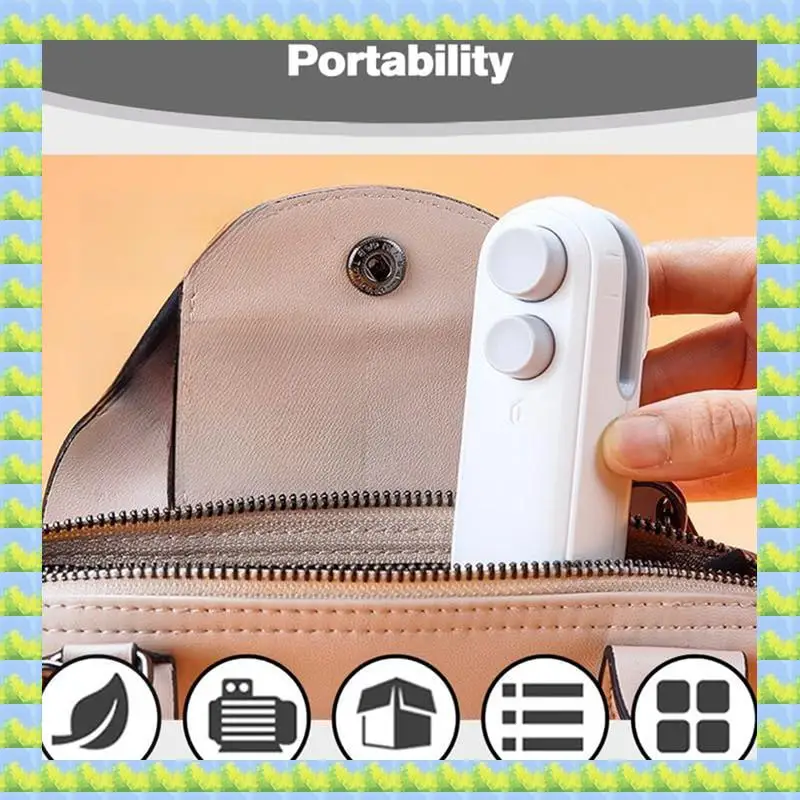 

FZFZ Mini Bag Sealer, 2024 Upgrade TYPE-C Rechargeable Bag Sealer For Sealing & Cutting, Portable Handheld Vacuum Food