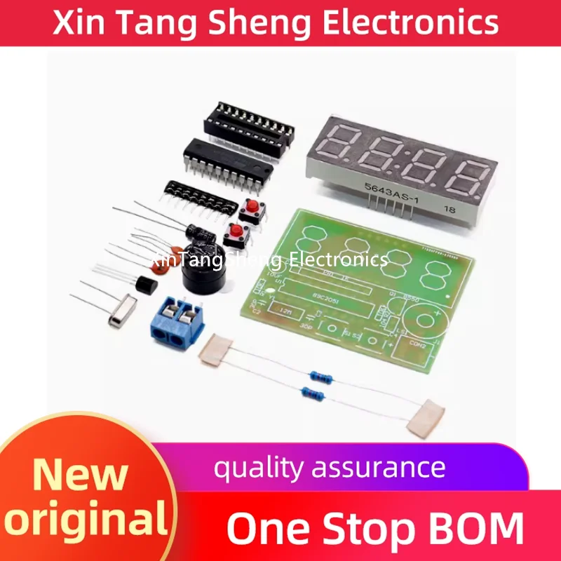 4 桁デジタル時計 AT89C2051 MCU デジタル時計 4 桁時計 DIY キットスペアパーツ c51