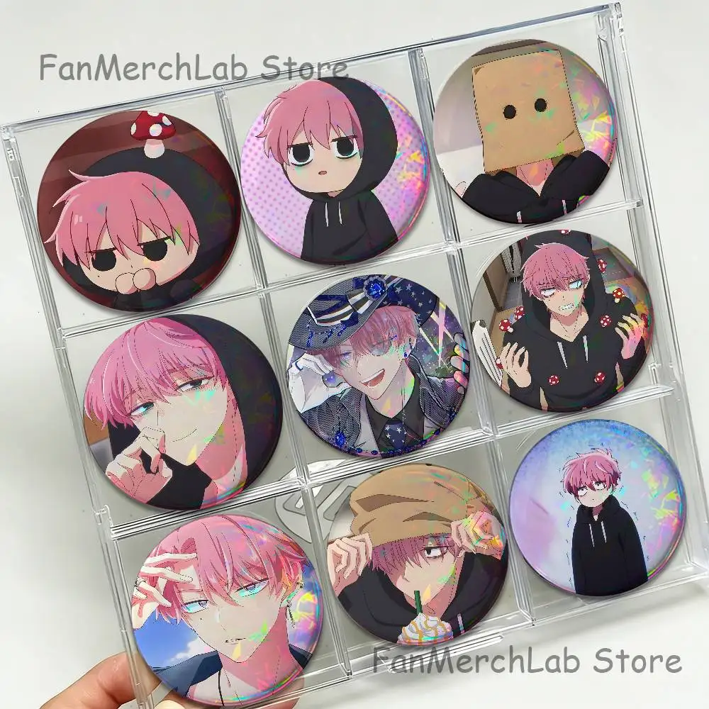 

T-Tamon Anime Fukuhara Badges Button Round Creative Pin Brooch Badge Bag Decor Fans Collect Friends Gifts