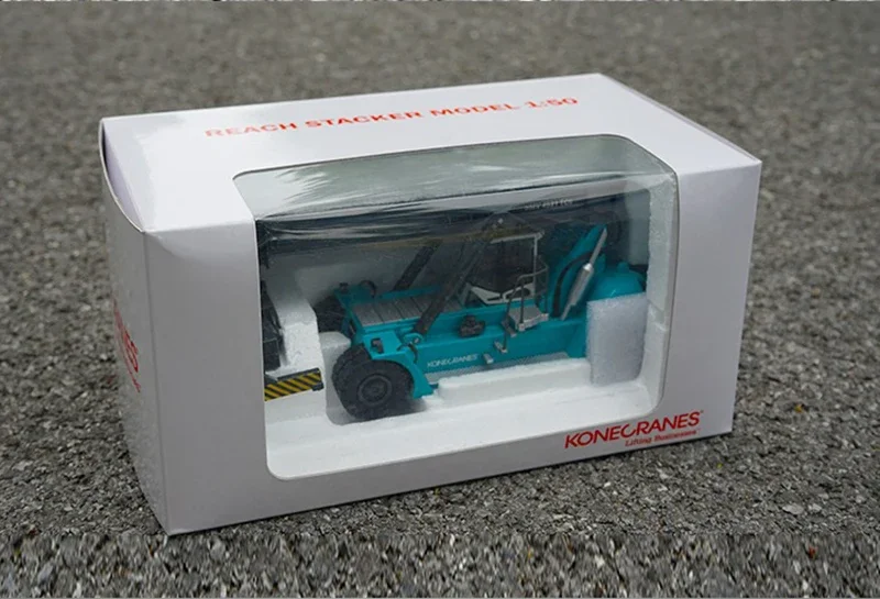 Diecast 1:50 KONECRANES Container Reach Crane Engineering Machinery Truck Alloy Model Toy Collectible