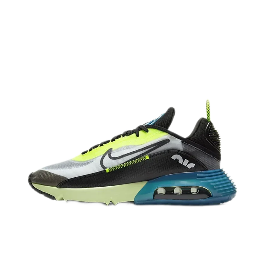 Nike Air Max 2090 Zapatos de tabla para hombres y mujeres Zapatos casuales de moda y versátiles Zapatillas de deporte color amarillo y azul a juego