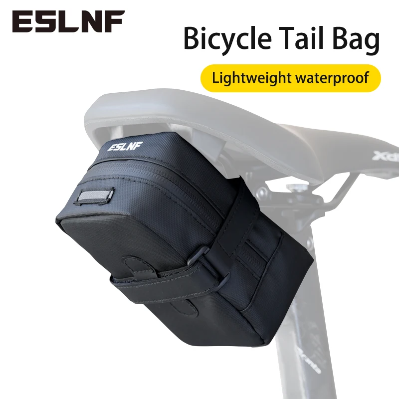 ESLNF Bike Tail Outside Riding TPU impermeabile Mountain Road Bike borsa da sella borsa da cuscino attrezzatura da equitazione borsa da equitazione