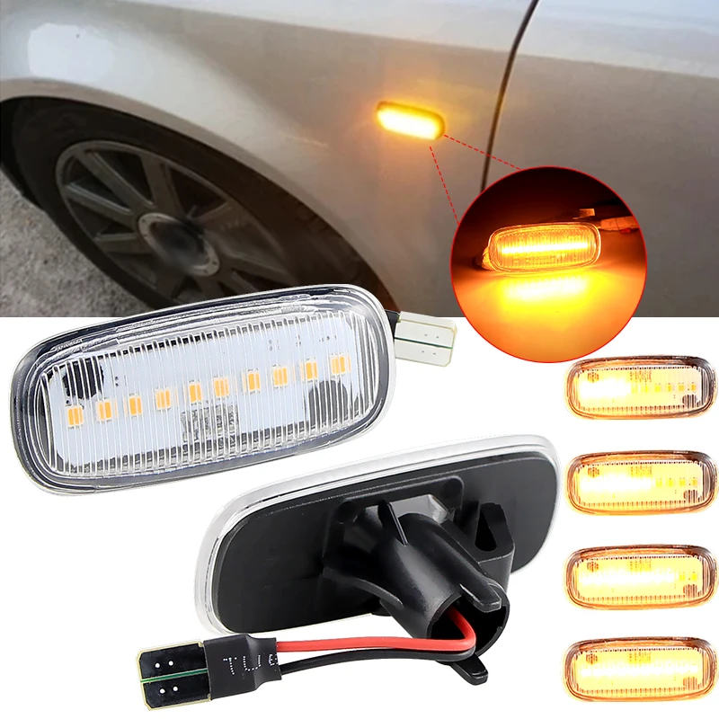 

2PCS for Audi A2 8L A3 S3 B5 A4 S4 RS4 SALOON AVANT A6 S6 C5 SALOON AVANT ALLROAD TT - LED Dynamic Side Marker Light Turn Signal