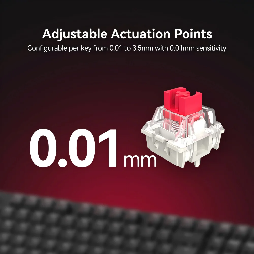 DarkBeacon Flux 87 HE Magnetic Rapid Trigger Gaming Keyboard 80% TKL Wired RGB Mechanical Keyboard Hot-Swappable, 8K Hz Polling Rate, Gasket Mount, Red Switches, Anti-Ghosting for FPS Gamer Office Workers Compatible with Win/Mac