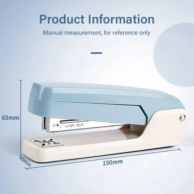 ✰✪Labor Saving Paper Stapler Rotary 360 Degree Head Holds 24 6 Staples For Office School Document Binding