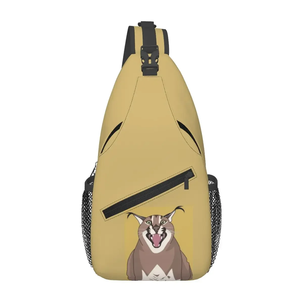 كبير Floppa Gosha Karr AAA حقيبة صدر للرجال الرجال الرافعة Crossbody على ظهره حقيبة صدر للرجال السفر المشي لمسافات طويلة Daypack حقيبة كتف